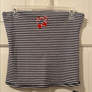 Hollister Black and White Tube Top